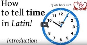 Video en latin : Quota hōra est?