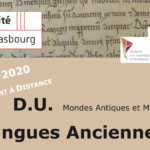 D.U. de langues anciennes de l’université de Strasbourg