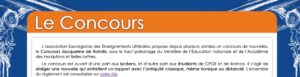 Concours de nouvelles Jacqueline de Romilly