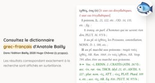 Consulter le dictionnaire Bailly en ligne sur le site https://bailly.app/