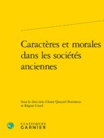 Caractères et morales dans les sociétés anciennes