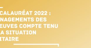 Baccalauréat 2022 : aménagements des épreuves compte tenu de la situation sanitaire