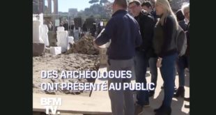 Nîmes: des archéologues découvrent deux maisons romaines aux décors remarquables