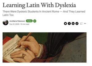 Latin et Dyslexie ?