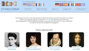 Etymoliterat, le site pour "enrichir votre vocabulaire de manière durable et véritablement polyglotte"