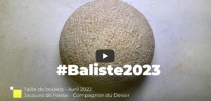 Taille des boulets - Archéologie expérimentale