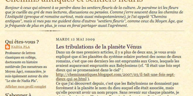 Les tribulations de la planète Vénus