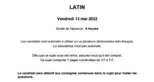 Bac 2022 : Sujets de l’épreuve de spécialité LLCA latin et grec ancien