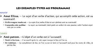 Utilisez les exemples-types pour faire apprendre le latin !