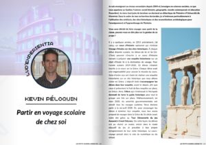 Partie en voyage scolaire de chez soi