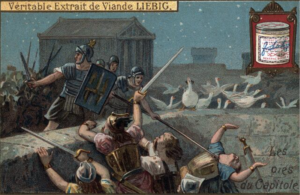Texte latin construit : Les oies du Capitole, 🎶 Toi, toi mon oie...🎶