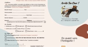 Un nouveau flyer et bulletin d'adhésion à l'association "Arrête Ton Char !"