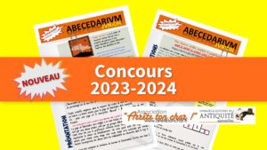 Concours ABECEDARIVM junior 2023-2024 (cycle 3 : CM1-CM2-6e)