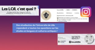 Zoom sur le compte Instagram du département LCA de l'Université de Lille : des étudiantes au service de la promotion des LCA