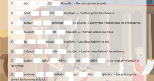 Un exercice LearningApps pour travailler sur les cas et les fonctions en grec ancien