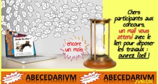 Info pour les participants aux concours ABECEDARIVM et ABECEDARIVM JUNIOR