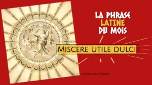 La phrase latine du mois : Miscere utile dulci