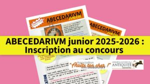 Inscription ABECEDARIVM junior 2025-2026