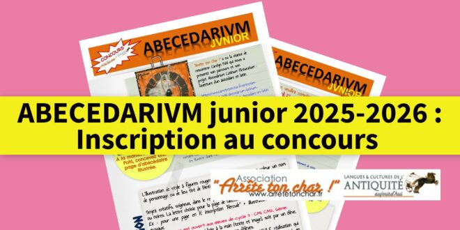 Inscription ABECEDARIVM junior 2025-2026