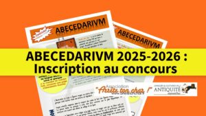 Inscription ABECEDARIVM 2025-2026